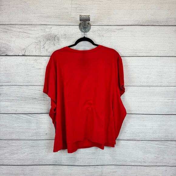 Torrid Belle Isle Plus Size Red "Meet Me In Montauk" Crew Graphic Tee Size 4X - Picture 2 of 7